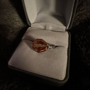 Beautiful Citrine Sterling Silver Ring